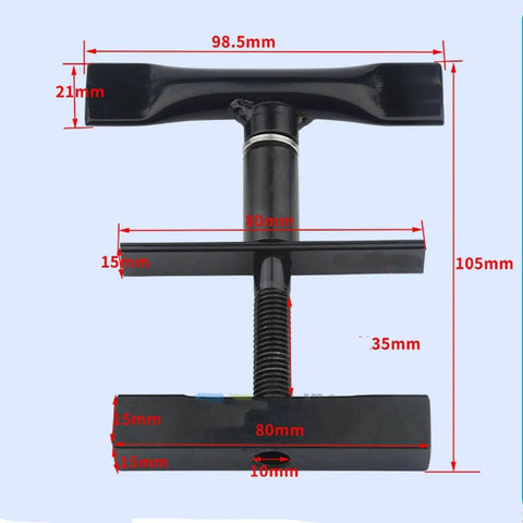 65Mm Diameter Aluminum CNC Spindle Motor Holder Mount Bracket Clamp For Engraving Machines With Cast Construction Adjustable Handle Stable Mount Easy Install Ideal For Milling Routing And DIY Engraving Projects, black clamp with dimensions