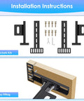 Installation instructions for Built Tough Adjustable Headboard Brackets For Metal Bed Frames With Full Hardware Kit.