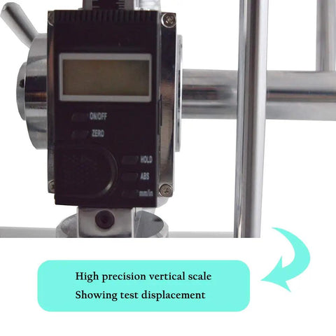 Spring Testing Meter 500N Push-Pull Tensile Tester For Extension And Compression With 99 Data Storage, multi-unit LCD on metal frame