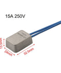 Hardcore Soft Start Module For Angle Grinder 15A 250V compact grey unit with blue wires, mounts easily in tools.