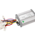 24V 1000W Brushed Electric Speed Controller for E Bike Conversion with Smart MCU Chip, aluminum casing and colored wires.