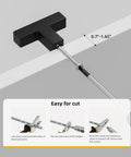 Installation guide for 20 Pack Black Cabinet Knobs Matte Square Dresser Knobs For Cabinets Modern T Bar Black Hardware