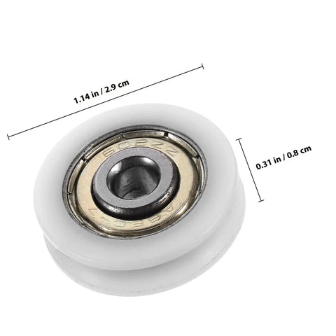 Smooth 1.5 Inch Small Ball Bearing Rollers With Deep Groove Steel Design For Skateboard Wheels And Industrial Machinery Gear, Featuring Durable Nylon Construction For Long Lasting Performance And Quick Setup Jobs