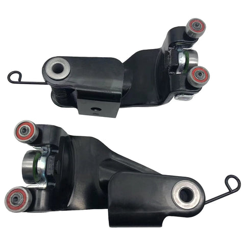 Sliding Door Roller Kit With Metal Bearings For Power Sliding Doors Left Driver Side And Right Passenger Side Compatible With Honda Odyssey 2005 2010 Replacement Center Pair With Plastic, front view.