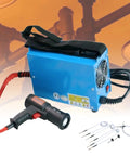 Heavy Duty Handheld 1500W Induction Heater Bolt Remover Tool With Four Robust Coils and power cord setup for rust removal.