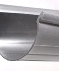 Close-up of Heavy Duty Garage Door Bottom Seal Strip For Single Slot Channel Rubber Weather Seal 18 Foot Length, showing black vinyl material.