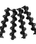 Spiral Shaft Replacement Kit For Chocolate Fountain 4pcs Feed Rods For Home And Small Business Fondue Machines, Precision Engineered For Smooth Chocolate Flow, Ideal For Parties And Romantic Ambiance, black plastic parts