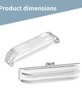 Ten Pcs Mini Acrylic Pull Handles 2 Inch Clear Hardware For Jewelry Boxes Wood Boxes And Craft Projects product dimensions shown