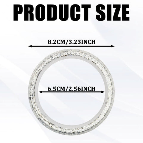 Exhaust Donut Gasket 2 Pack 2.5 Inch Graphite Material Donut Gaskets Seal Muffler Ring Replacement Prevent Leaks Size Illustration