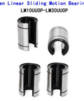 4 Pack Open Linear Motion Bearings From LM10UUOP To LM30UUOP For 3D Printers And CNC Rigs With LM16UUOP 16x28x37 Fitment, open bearing set