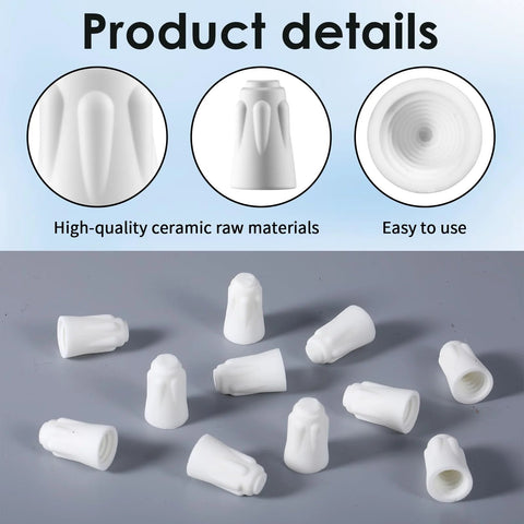36 white ceramic wire connectors, porcelain twist caps for 18-8 AWG high-temperature electrical repairs