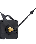 Long Shaft Quartz Clock Movement With Hook And Jump Second, Fits 16 To 21 Mm Dial Thickness, 31 Mm Total Shaft Length, 24.6 Mm Thread