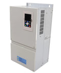 Beefy 380V Ac Variable Frequency Drive For Cnc Machines With Massive Heat Sink And Quiet Fan Delivering Killer Heat Dissipation Plus Smooth Speed Control For Low Noise Performance And Wide Range Use While Staying Rock Solid Under Heavy Loads, front view