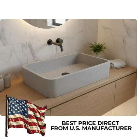Heavy Duty Water Based Concrete Countertop Sealer With Slick Matte Finish And Food Safe Shield In A Tough Four Pack Kit For Quick Apply and Long Lasting Acrylic Guard on modern countertop.