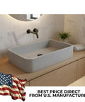 Heavy Duty Water Based Concrete Countertop Sealer Features A Smooth Matte Finish And Food Safe Formula With Low Voc And Two Component Polyurethane Shield For Hella Tough Kitchen Renovations One Kit showcased on a modern wooden sink cabinet.