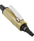 Tough As Nails Air Powered Die Grinder Cranking Out A Snappy 25000 RPM With Secure 3mm Plus 6mm Collets side view showing collet attachment.