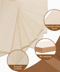 Pro Level Basswood Sheets 24 Pack 4X6X1/16 Inch Unfinished Wood For Laser Cutting And Engraving thin plywood boards, smooth and flat.