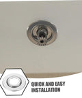 Close-up of installed Straight Up Sharp Set 5 Pack Decorative Fire Sprinkler Cover Plates with universal fit on ceiling.