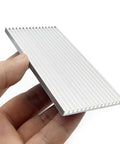 Dope Ultra Slim Aluminum Heatsink Kit 100x50x4mm With Pre Applied Thermal Conductive Tape for 3D printers Nema 17 passive cooling