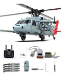 SH60 Seahawk 8CH RC Helicopter One Forty Seventh Scale With 2.4G Dual Brushless Motors GPS Return To Home set overview