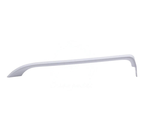 Upgraded Lifetime Refrigerator Side Door Handle For GE White Replacement For WR12X20141 OEM style handle, side view.