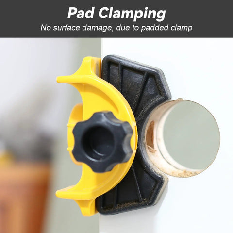 Door Lock Installation Kit With Tool Free C Clamp Design For Metal And Wood Doors Includes 2 Adjustable Bushings Bi Metal Hole Saw