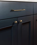 Antique Brass Cabinet Pulls 5 Inch Hole Centers 128mm Zinc Alloy Handles For Dresser Wardrobe Cupboard Retro Style installed on cabinet drawer