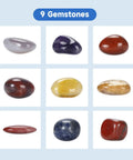 Assorted polished gemstones for Electric Rock Tumbler With Dual Drum, 6Lb Capacity Lapidary Polisher Built For Rockhounds And Gem Hobbyists