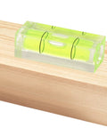 Pocket Spirit Level - Horizontal Mini Level Bubbles, Portable Spirit Levels on a wooden surface with bright green bubble indicators.