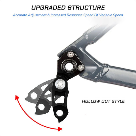 Beefed Up Bike Derailleur Hanger Extender Kit For 34T To 52T Flywheels With M10 Screws Rear Derailleur Extension Hollow Out Design