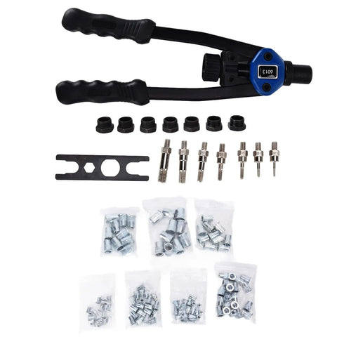 Awesome GFSGHZZ Hand Riveter Tool Set With Auto Locking Mechanism And 126 Piece Rivet Kit For M3 To M12 Fasteners Perfect For DIY Pros and Home Projects, hand riveter with rivet nuts