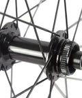Close-up of hub and spokes on 50mm Carbon Disc Brake Road Wheelset 700c Clincher 3K Matte Finish Lightweight 1780g Per Pair Toray T700 Fiber