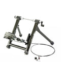 Indoor Bike Trainer For Road And Mountain Bikes Fits Wheels From 24 To 29 Inches Rim Drive For Quiet Ride And Less Tire Wear Remote Included