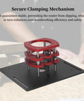 Premium Custom DIY Router Table Featuring Manual Lifting System And Hella Sturdy Stainless Steel Base Plate For Knockout Woodworking Precision secure clamping mechanism