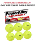 Heater PowerAlley Lite-Baseballs for Sandlot Four In One Home Batting Cage For Backyard Baseball Practice With Forty MPH Pitches