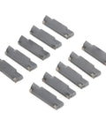 Indexable Carbide Lathe Turning Inserts, 10 Piece Solid Carbide Cutting Tool Set for Metal Turning, high-precision inserts shown