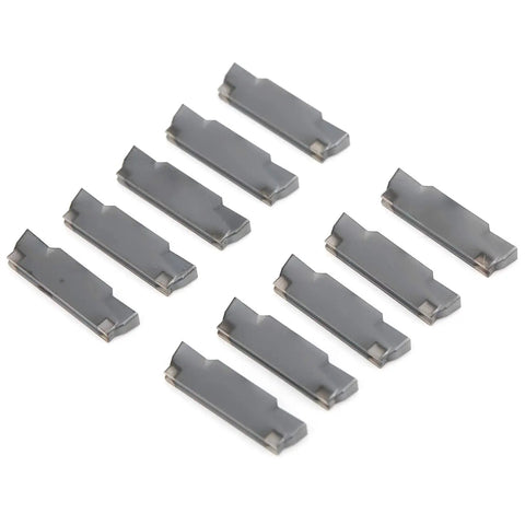 Indexable Carbide Lathe Turning Inserts, 10 Piece Solid Carbide Cutting Tool Set for Metal Turning, high-precision inserts shown