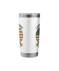 Patriotic Stainless Steel Insulated Tumbler With Sailboat American Flag Design Celebrating 1776 And The 4th Of July Red White And Blue Travel Mug For Independence Day