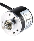 Front view of Incremental Rotary Encoder 600P/R 2-Phase Magnetic With AB Output Wide 5V To 24V Power Range 6mm Shaft 1.5m Cable