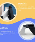 Two Pack Adjustable Aluminum Alloy Furniture Feet Replacement Legs For Cabinets And Tables in black and white
