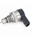 Bona Fide Heavy Duty Diesel Fuel Pressure Regulator Dvr For Vw Golf Passat Polo Sharan Tiguan Touareg side angle view, stainless steel, precise control.