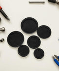 12 Piece Rubber Wire Grommet Kit Black Double Sided Hole Cover For Cable Management And Wire Protection Abrasion Resistant Grommets For Cabinets Walls Network And Power Cables, assorted sizes
