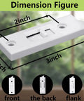 Dimensions of Spring Loaded Window Tilt Latch Locks Replacement For Sliding Windows Plastic Hardware 3 By 1 Inch White