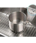 Dex 20.75 By 14.75 Inch Stainless Steel Kitchen Sink Bottom Grid With Durable Chrome Plated Finish, Custom Sized To Fit KD1US25B