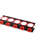 Spray Bottle Storage Rack Car Detailing Organizer For Bottles 2 Pack With 5 Holes And 5 Heavy Duty Plastic Hooks