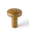 Vintage Cabinet Knobs 6 Pack Antique Brass Drawer Handles For Kitchen, Dresser, Closet Hardware 1 Inch Diameter Pulls Classic Retro Hardware