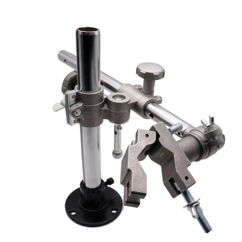 Heavy Duty Mini Welding Torch Holder Stand With Adjustable Vertical Height And Horizontal Sliding V Clamp Mounts For MIG TIG Guns A Total Workhorse For Welding Positioners And Turntables