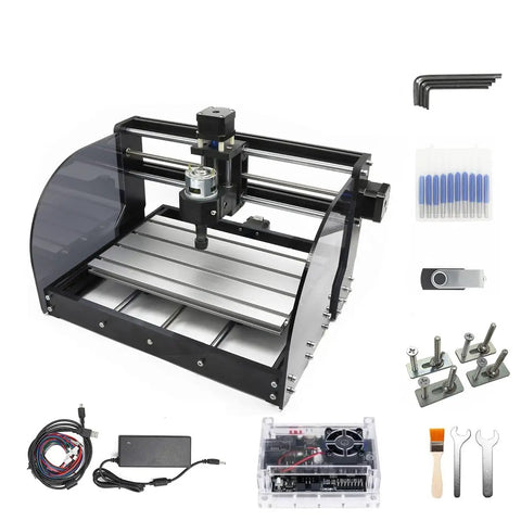 3 Axis Desktop Mini CNC Router Kit For Wood, PCB, PVC Milling And Engraving With GRBL Control, ER11 Collet, 3018 PRO MAX Upgrade