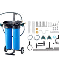 Deionized Water System For Car Wash With Integrated TDS Meter And Dual Outlet Mode with blue dual filter and accessories displayed