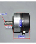Side view of High Efficiency Brushless Servo Motor With Built In Drive 9V To 24V DC PWM Speed Regulation 100 Line Encoder.